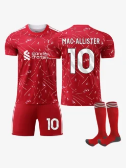 Maillot 3 pièces pour adultes et enfants 26/27 : n° 11 Salah n° 7 Wirtz n° 9 Isak n° 8 Szoboszlai