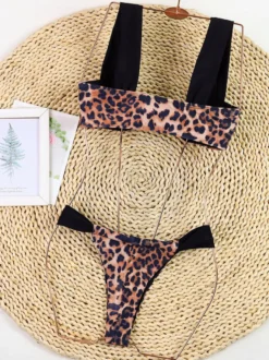 Maillots de bain bikini léopard pour femmes maillots de bain d'été pour la plage