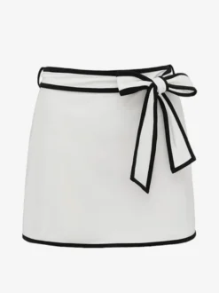 Maillots de bain paréos vêtements pour femmes ensemble maillot de bain blanc sexy à nœuds col en V sans manches