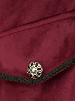 Manteau à boutons rétro bordeaux vintage pour homme Bourgogne