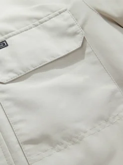 Manteau matelassé mi-long épais à capuche pour homme