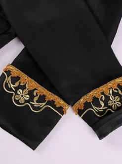 Manteau noir pour homme style steampunk victorien vintage broderies manches longues style rétro