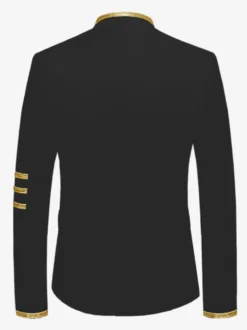 Manteau Rouge Vintage Top Vintage Polyester Manches Longues Rétro Costumes Pour Homme