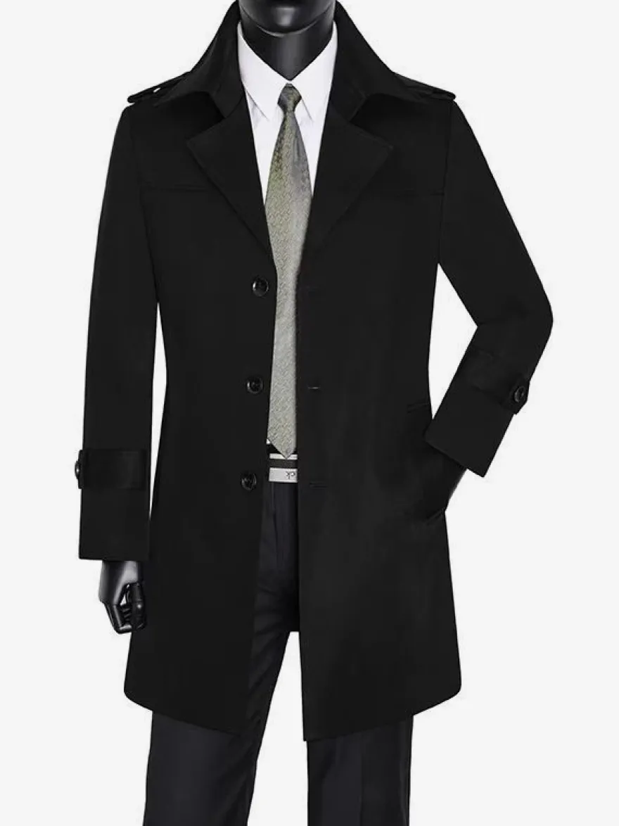 Manteaux Costume Hommes Col Rabattu Chic Décontracté Mode