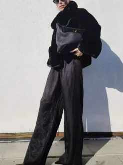 Manteaux en fausse fourrure Chic col rabattu veste longue d'hiver blanche pour femmes 2026