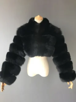 Manteaux en fausse fourrure veste courte en peluche écologique pour femme modèle hiver 2026