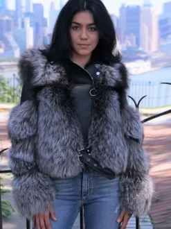 Manteaux Fourrés Manches Longues Zipper Hiver Chaud Veste Pour Femme Col Rabattu