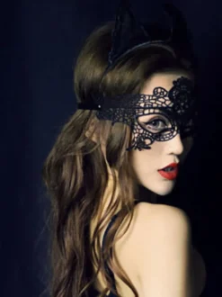 Masque Bandeau Des Yeux Sexy Noir Pour Femme