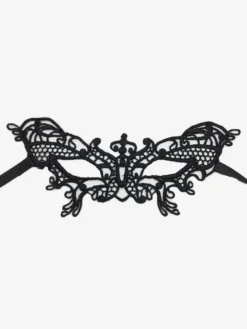 Masque De Fête Masqué Pour Femme Masque En Dentelle Gris Foncé Bande Des Yeux