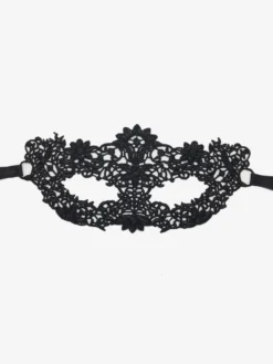 Masque De Fête Masqué Pour Femme Masque En Dentelle Gris Foncé Bande Des Yeux