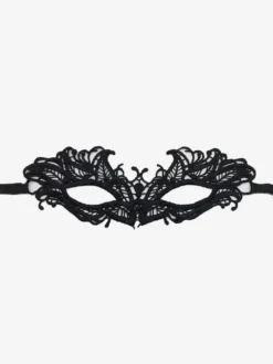 Masque De Fête Masqué Pour Femme Masque En Dentelle Gris Foncé Bande Des Yeux