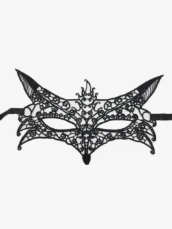 Masque De Fête Masqué Pour Femme Masque En Dentelle Gris Foncé Bande Des Yeux
