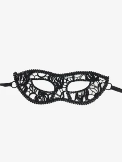 Masque De Fête Masqué Pour Femme Masque En Dentelle Gris Foncé Bande Des Yeux
