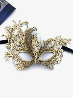 Masque Mascarade Masque Bandeau Pour Les Yeux Halloween Femme Dentelle Argent Fête