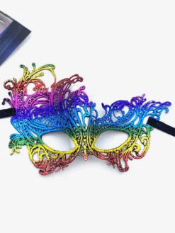 Masque Mascarade Masque Bandeau Pour Les Yeux Halloween Femme Dentelle Argent Fête