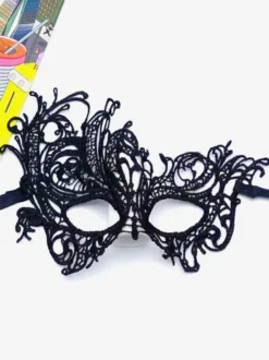 Masque Mascarade Masque Bandeau Pour Les Yeux Halloween Femme Dentelle Argent Fête