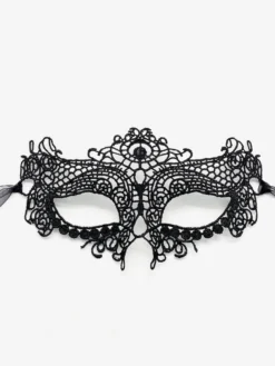 Masques De Mascarade En Dentelle Gris Foncé Pour Femme Bande Des Yeux