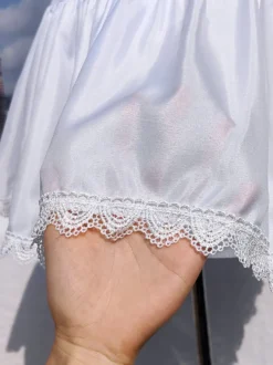 Mignonne Lolita Jupons Polyester Gothique Dentelle Blanche Lolita Jupe