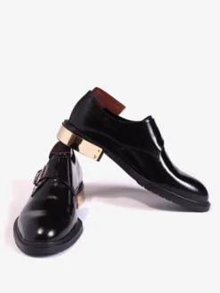 Mocassins à boucle en cuir de vache pour hommes