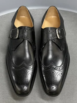 Mocassins à bout rond en cuir de vache pour hommes