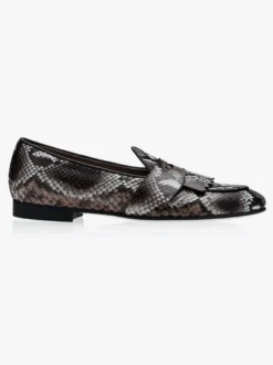 Mocassins Chaussures de Mariage Soirée Homme avec Bout Rond Unicolore