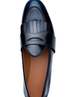 Mocassins Chaussures de Mariage Soirée Homme avec Bout Rond Unicolore