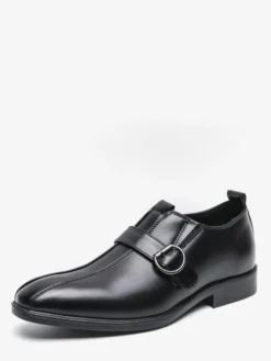 Mocassins décontractés pour hommes bout rond boucle à enfiler