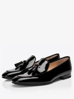 Mocassins à enfiler en cuir à pompons pour hommes chaussures décontractées antidérapantes légères formelles mode affaires fête mariage bal de promo