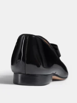 Mocassins à enfiler en cuir PU verni pour hommes
