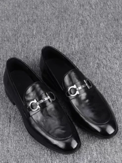 Mocassins à enfiler pour homme chaussures décontractées en cuir