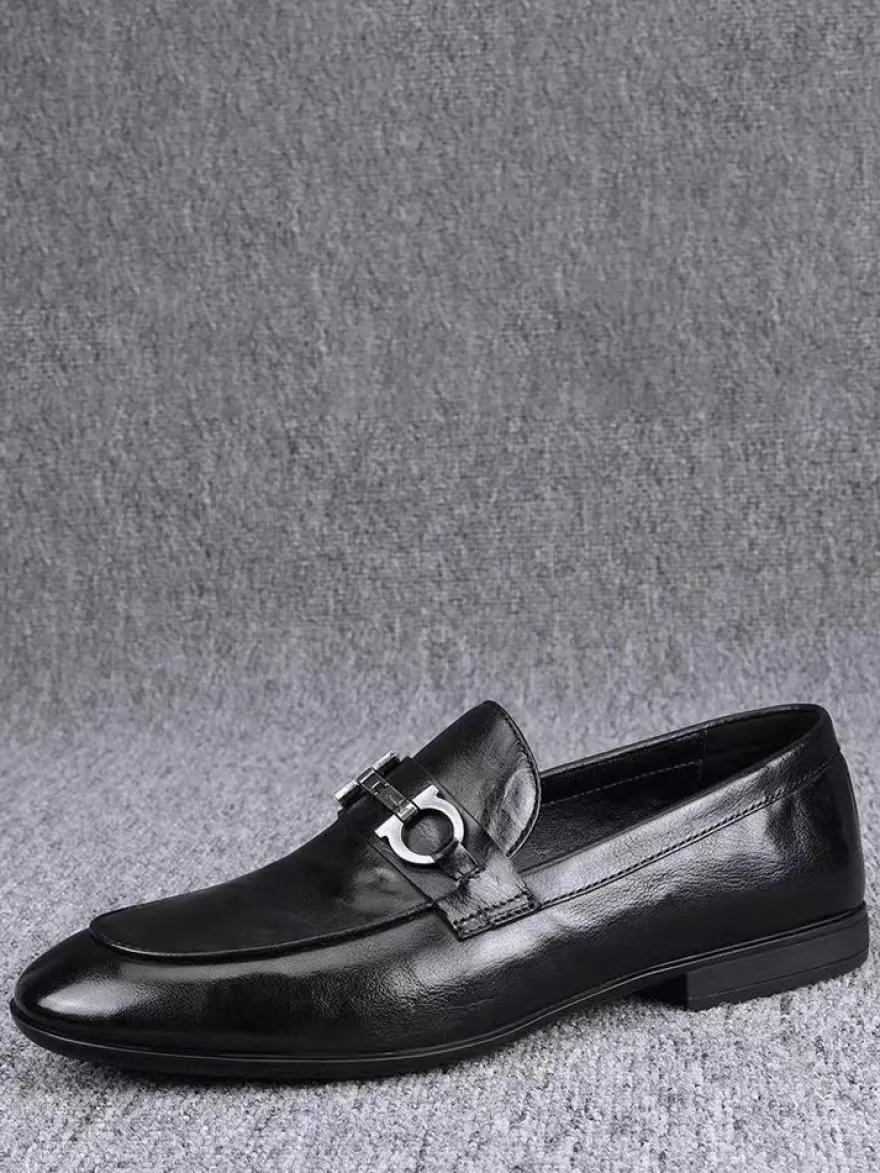 Mocassins à enfiler pour homme chaussures décontractées en cuir