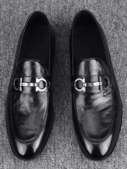 Mocassins à enfiler pour homme chaussures décontractées en cuir
