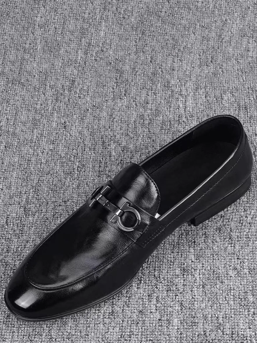 Mocassins à enfiler pour homme chaussures décontractées en cuir