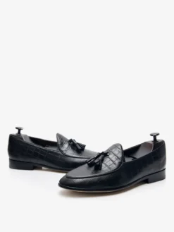 Mocassins Hommes Chaussures En Cuir À Bout Rond Mariage Formelles Derby