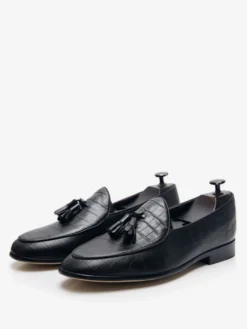 Mocassins Hommes Chaussures En Cuir À Bout Rond Mariage Formelles Derby