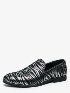 Mocassins imprimés à bout rond pour hommes chaussures décontractées