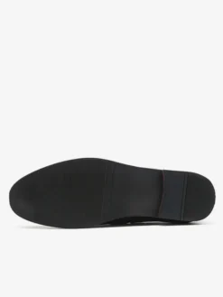 Mocassins à pampilles en daim pour hommes bout pointu talons bas chaussures de smoking chaussures à pampilles à enfiler