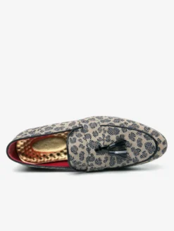 Mocassins à pampilles pour hommes chaussures à enfiler style Penny décoration mode respirant perles blanches tenue de soirée chaussures décontractées