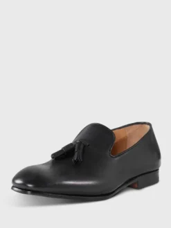 Mocassins à pampilles pour hommes chaussures de mariage à enfiler en polyester motif artistique