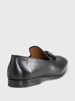 Mocassins à pampilles pour hommes chaussures de mariage à enfiler en polyester motif artistique