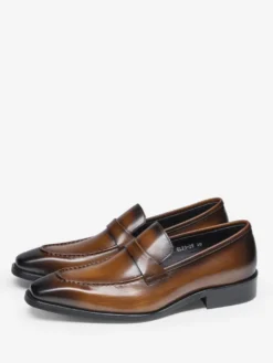 Mocassins Penny Loafer en cuir de vache pour homme