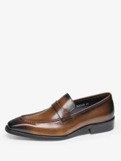Mocassins Penny Loafer en cuir de vache pour homme