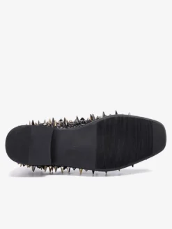 Mocassins à rivets pour hommes chaussures de mariage à bout rond à enfiler pour bal de fin d'année