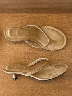Mules à petits talons pour femmes sandales tongs