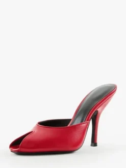 Mules à talons hauts pour femmes escarpins à bout ouvert et talon aiguille sans talon