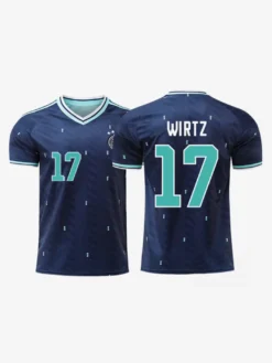 MUSIALA 10 WIRTZ 17 Allemagne 2026 Maillot extérieur de l'équipe de football grandes tailles