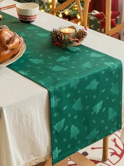 Nappe Costumes De Vacances Carreaux Polyester De Noël Rouge