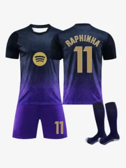 26/27 No.10 Lamine Yamal No.5 Cubarsí Barcelona Club Maillot extérieur 3 pièces Ensemble de maillots de football