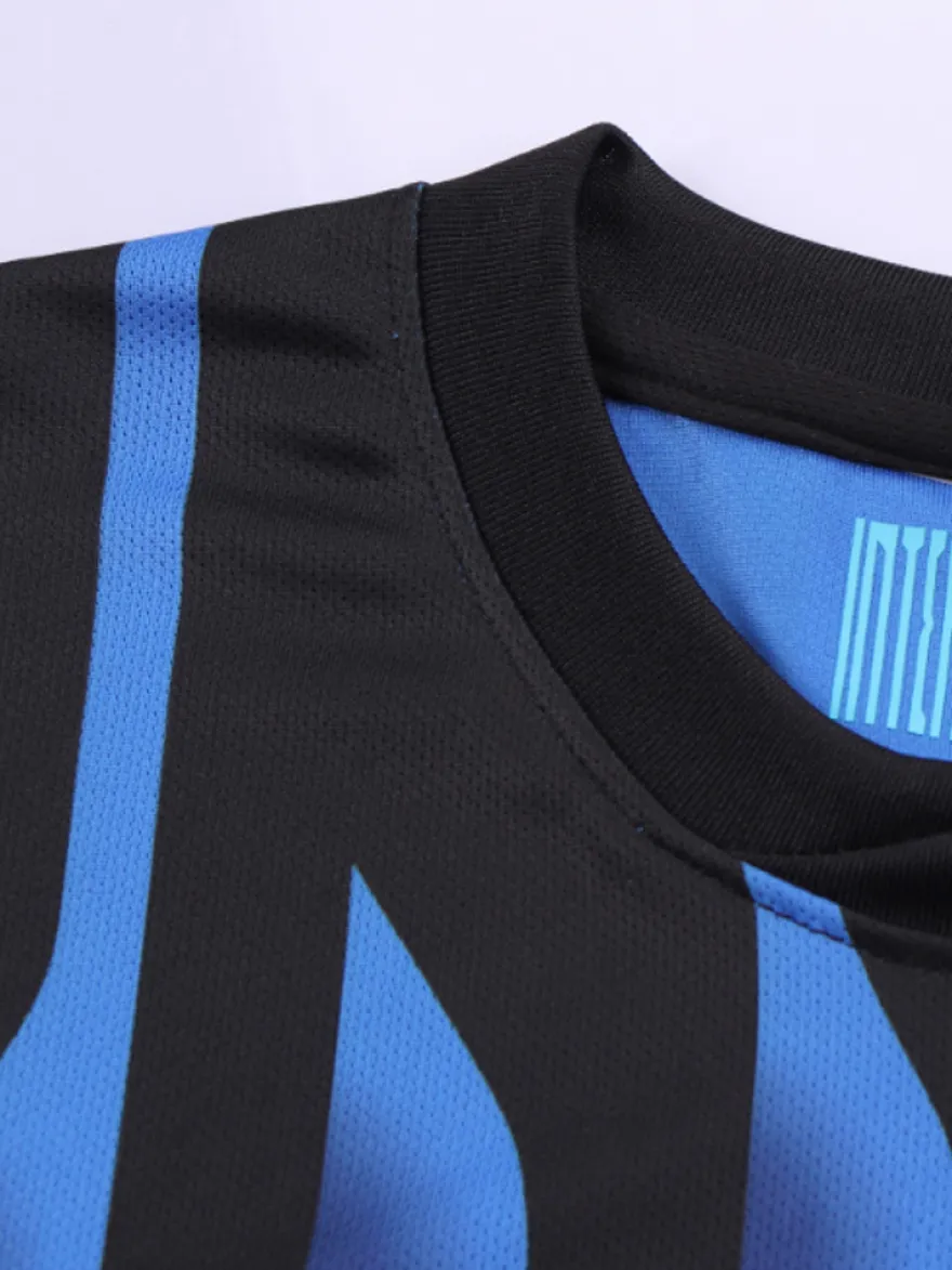 25/26 No.10 Lautaro Thuram 23 Barella Maillot Domicile 3 Pièces Uniforme De Football