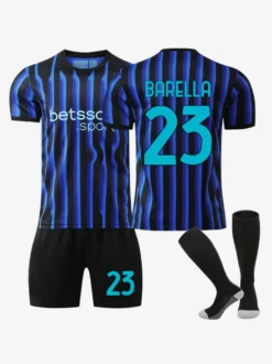 25/26 No.10 Lautaro Thuram 23 Barella Maillot Domicile 3 Pièces Uniforme De Football